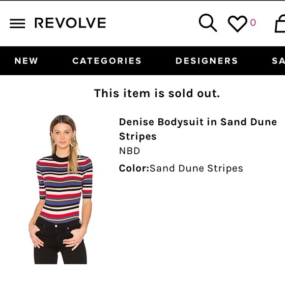 NBD Multicolored ribbed bodysuit - Picture 2 of 3